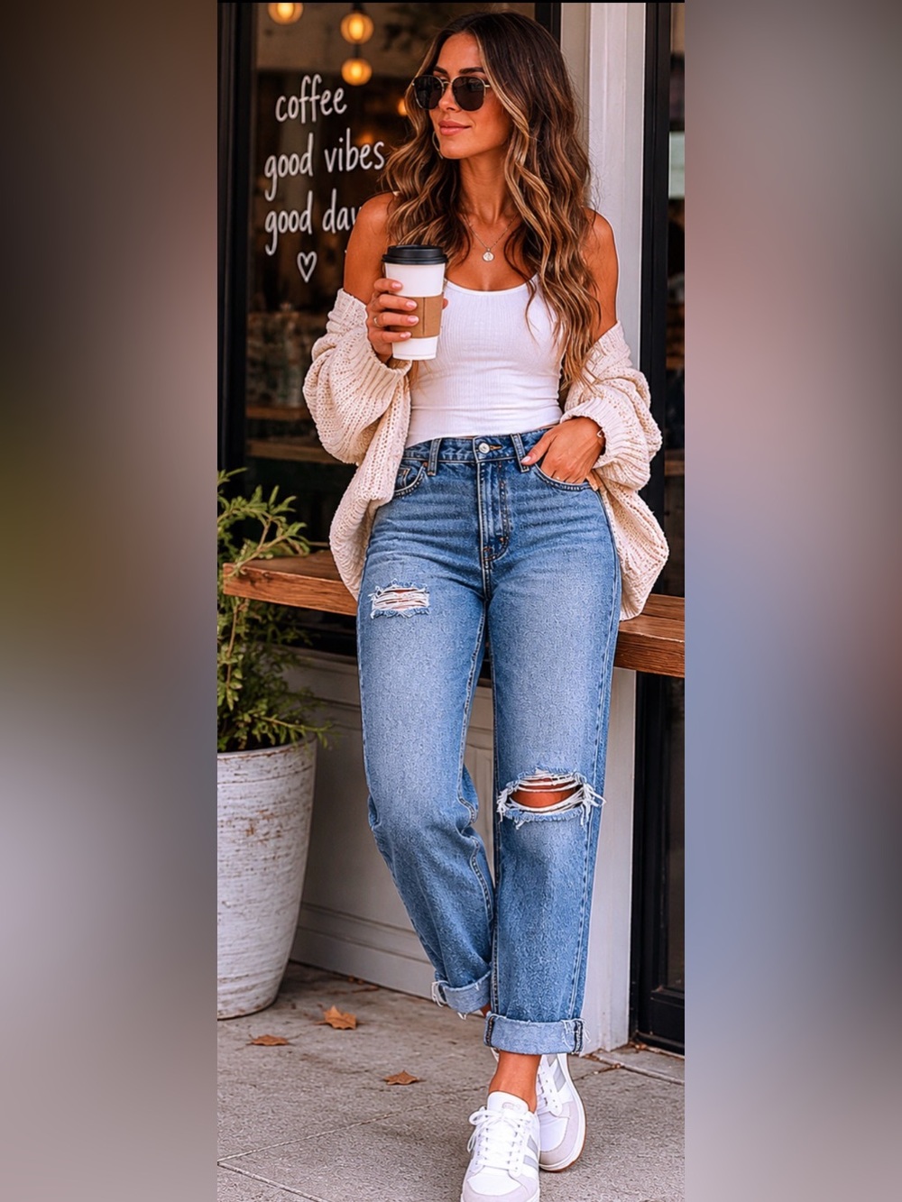 GRLFRND Jeans 🔥 Karolina High Rise Straight Crop Button Fly Distressed Denim 27